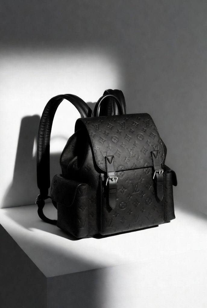 Luxury Louis Vuitton Empreinte City Backpack crafted from embossed Monogram calf leather with ergonomic shoulder straps, premium hardware, spacious storage, and elegant designer styling for everyday commuting and travel.