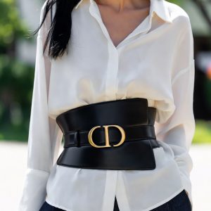 Women's Dior Designer Leather Belt