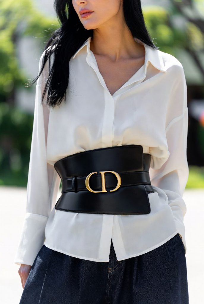 Women's Dior Designer Leather Belt