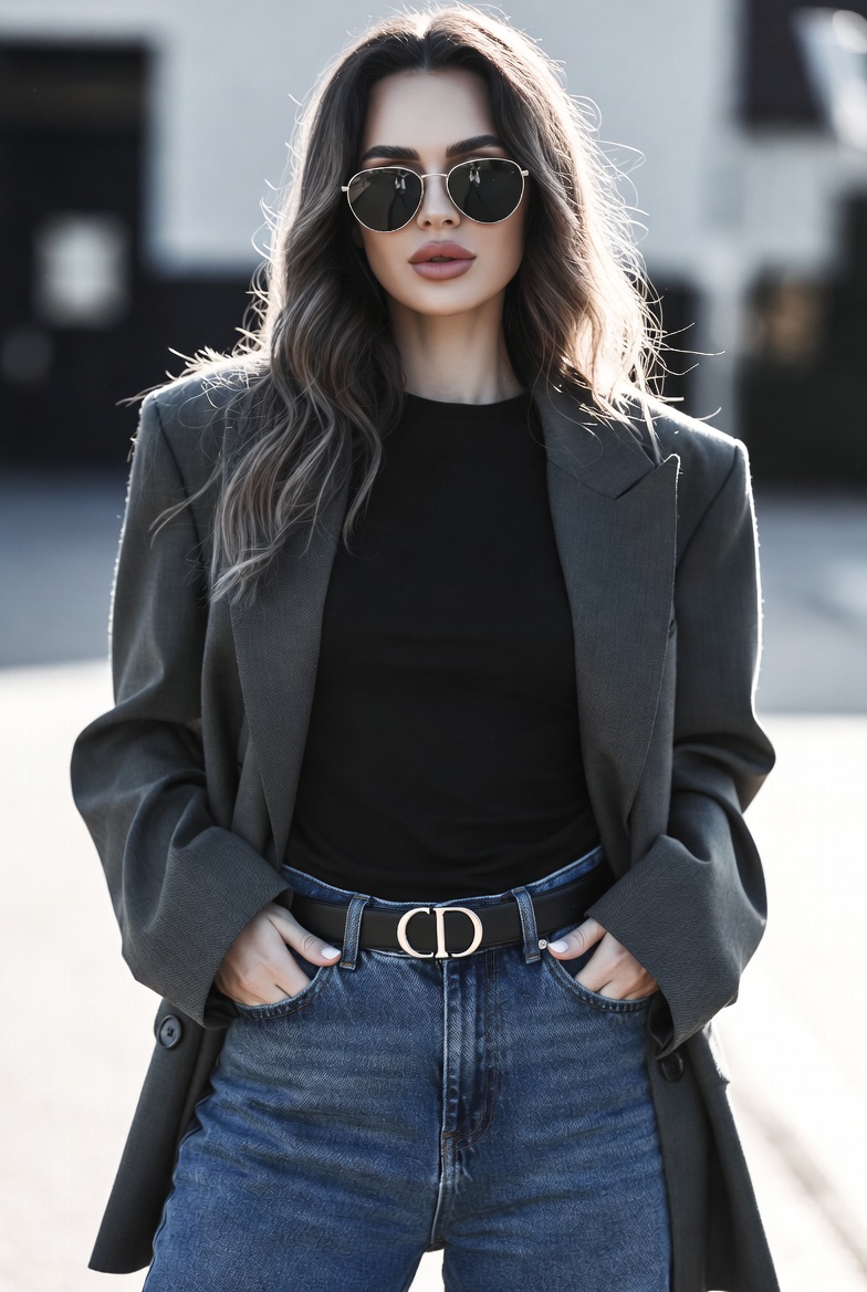 Women's Dior Designer Leather Belt - Image 7