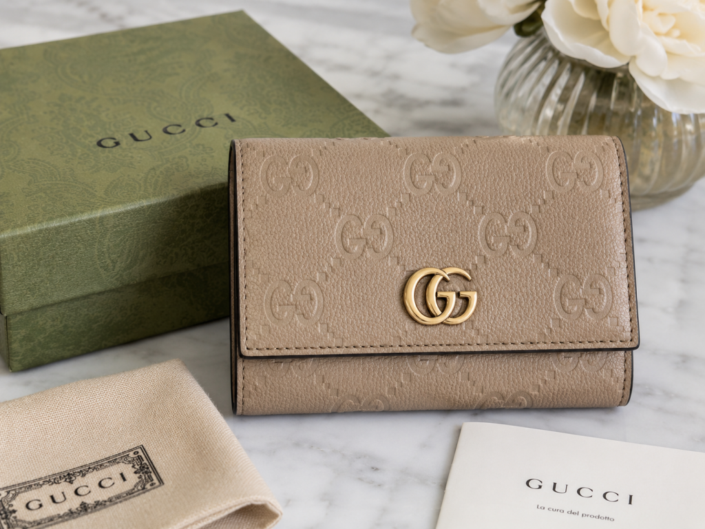 Shop the Gucci Women's Designer Leather Wallet crafted from premium leather with iconic GG hardware. Luxury, elegance, and everyday functionality.