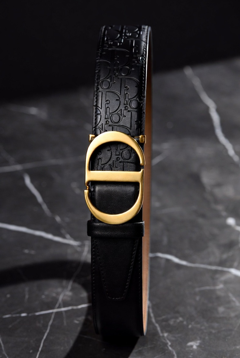Men's Dior Designer Leather Belt