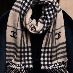 Authentic Chanel Wool Scarf – Luxury Designer Winter Scarf