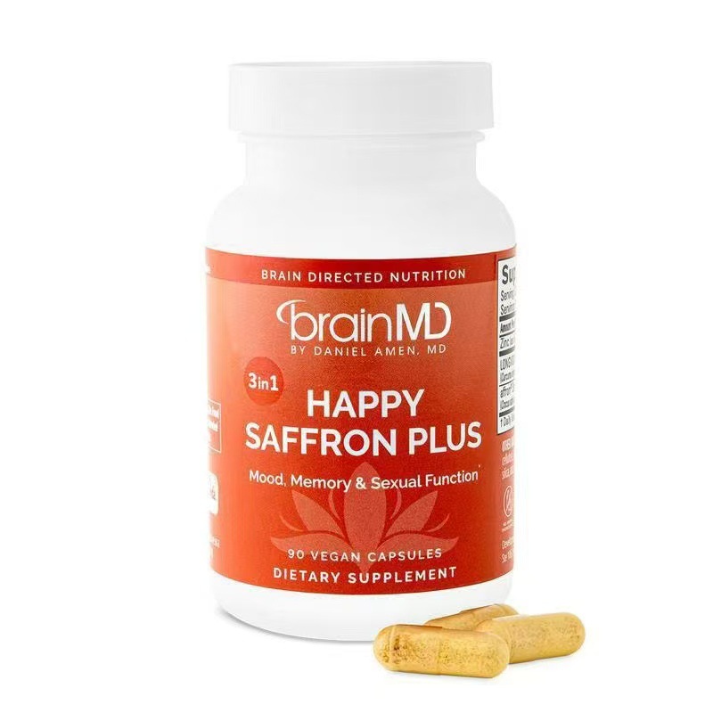 HAPPY SAFFRON PLUS Natural Saffron Extract Capsules – Premium Dietary Supplement