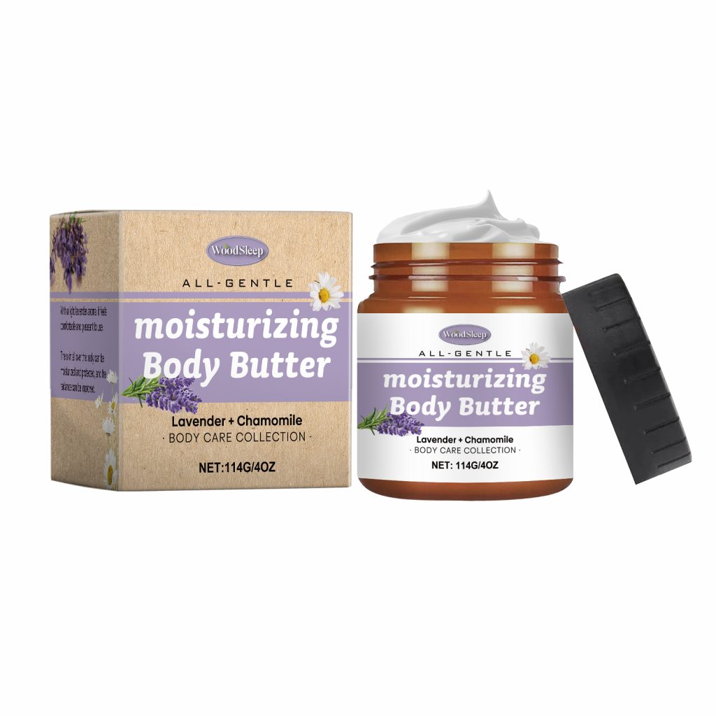 WoodSleep Lavender & Chamomile Body Butter – Deep Hydration & Long-Lasting Moisture