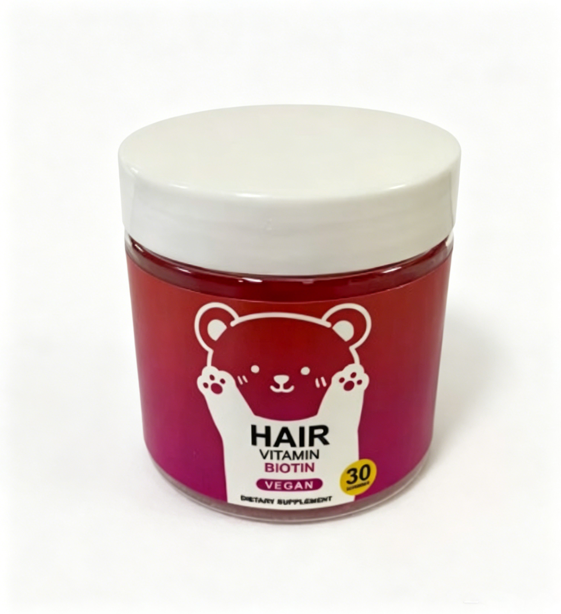 Hair Growth Support Biotin Gummies – Vitamin Supplement for Beauty Care