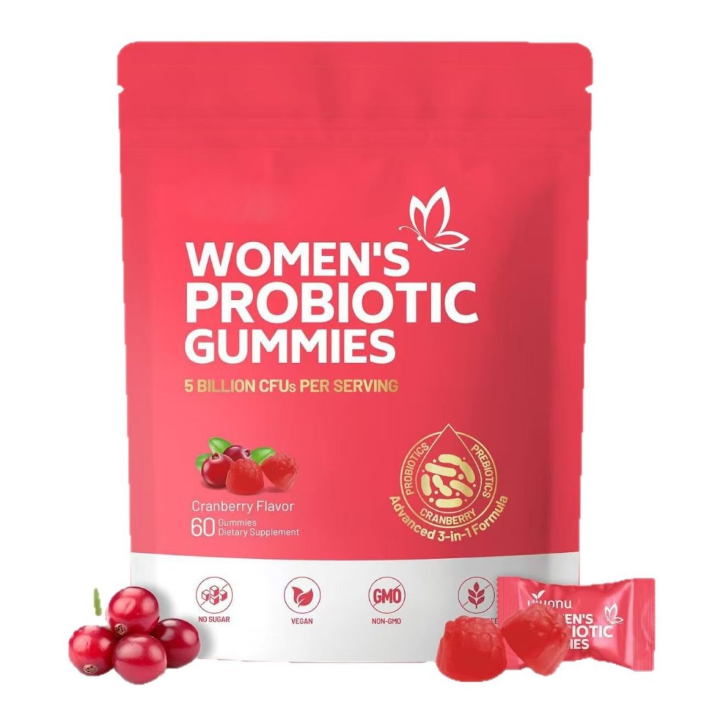 Women’s Probiotic Gummies – 60 Pieces | Digestive & Feminine Wellness Support