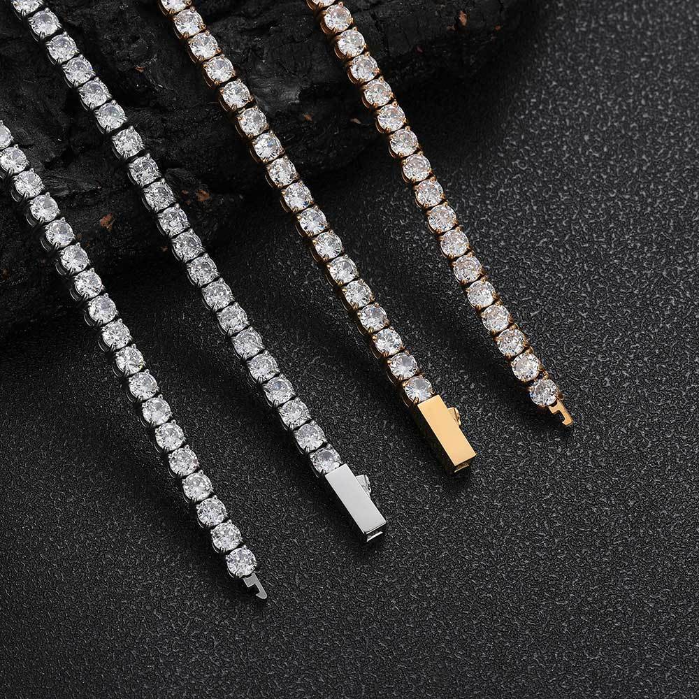 Premium 4mm Stainless Steel Chain Necklace – Sleek Minimalist Jewelry - Image 4