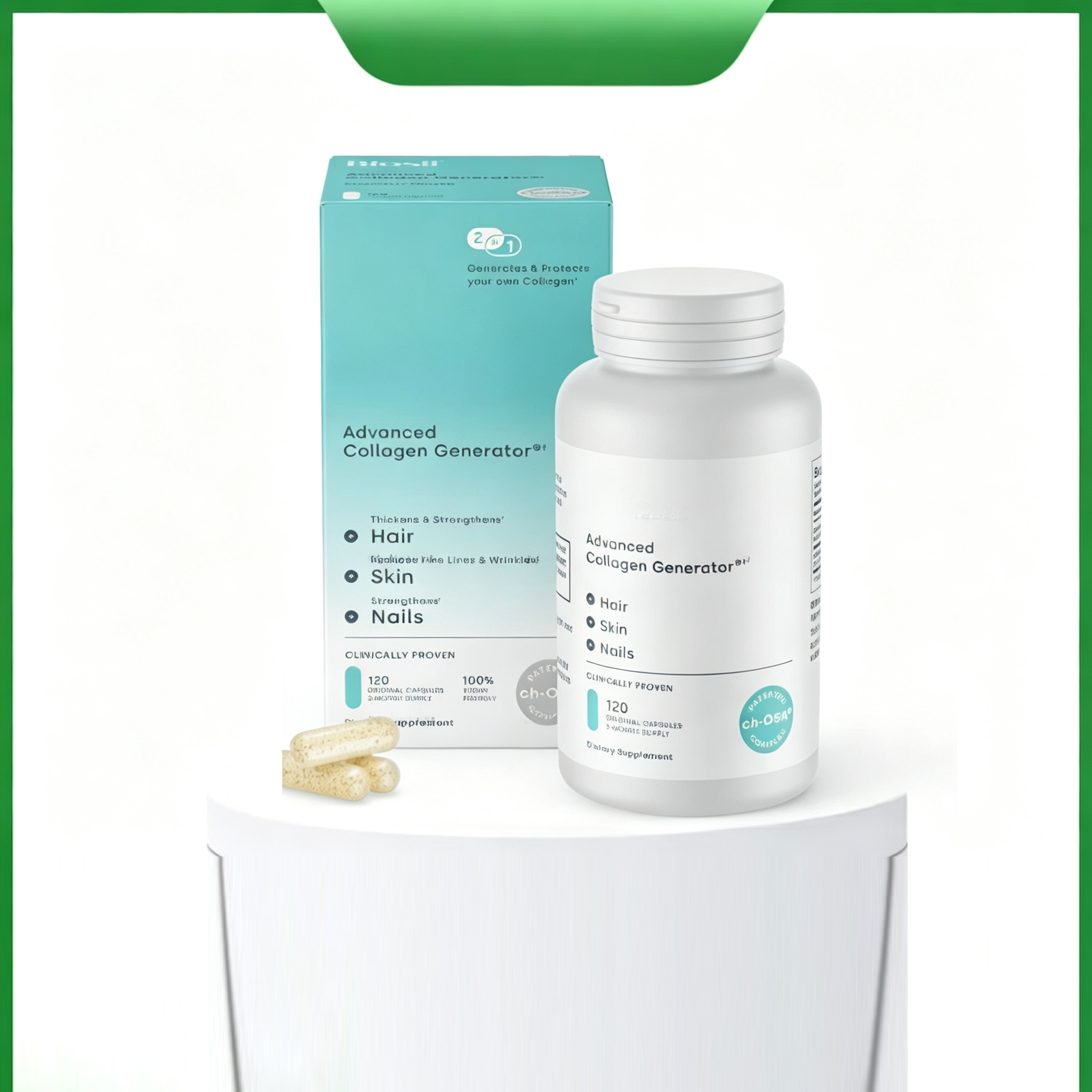 Collagen Supplement Capsules – 120 Capsules | Beauty & Wellness Support Formula - Image 2