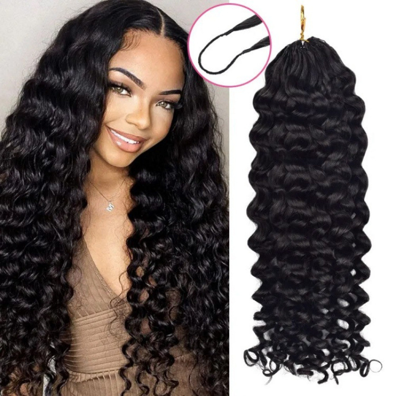 Human Hair Crochet Extensions – Feather Weave Hair Extensions for Natural Styling