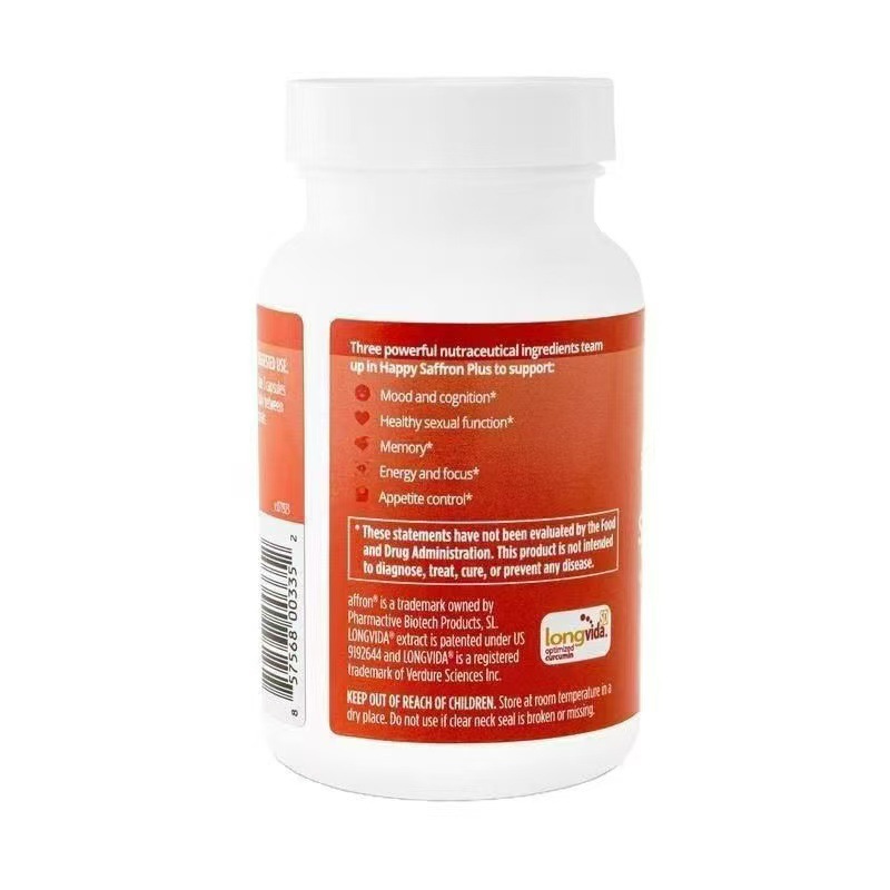 HAPPY SAFFRON PLUS Natural Saffron Extract Capsules – Premium Dietary Supplement - Image 4