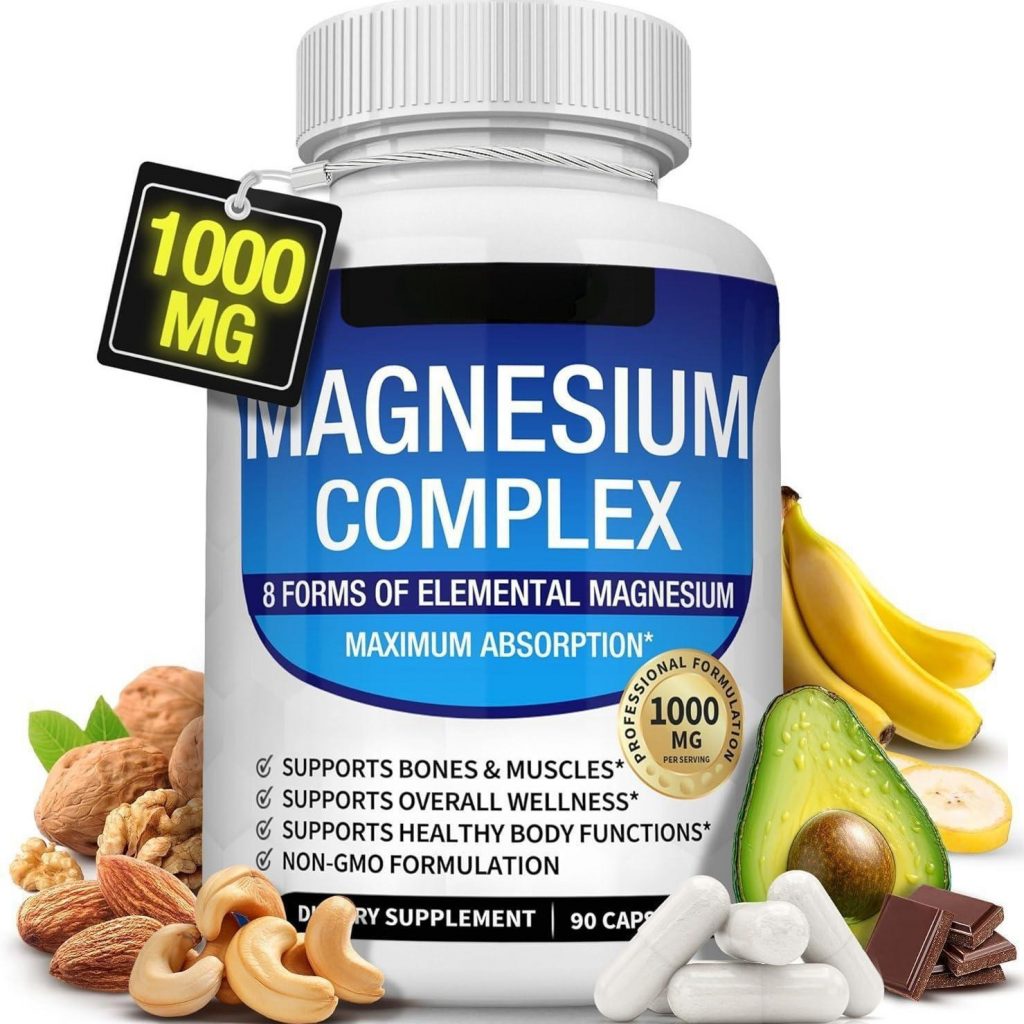 Premium Magnesium Glycinate Capsules – 90 Capsules for Daily Wellness