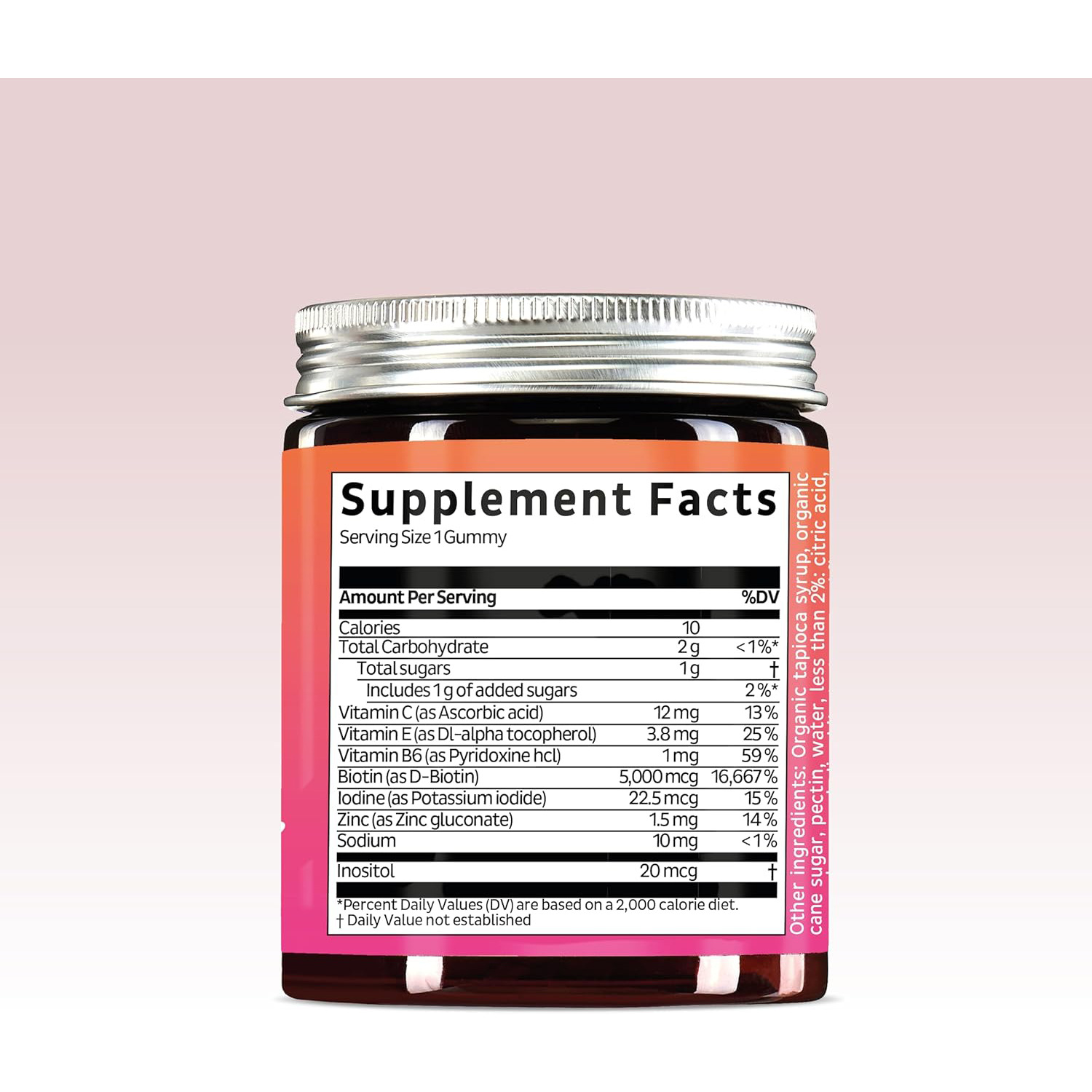 Hair Growth Support Biotin Gummies – Vitamin Supplement for Beauty Care - Image 3