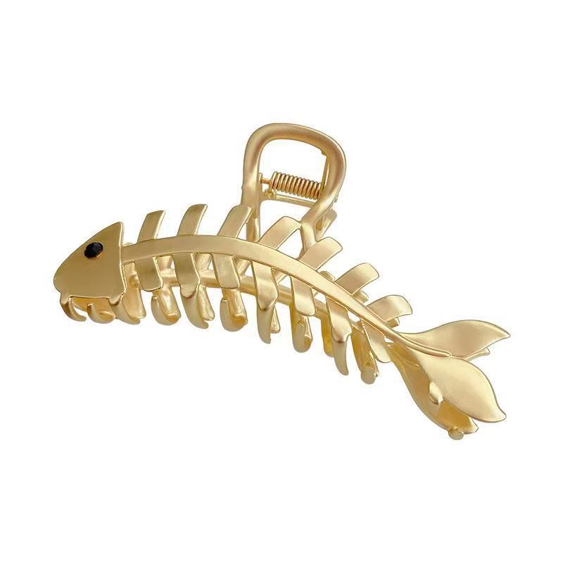 Metal Fishbone Hair Clip – Stylish Hair Accessory for Women