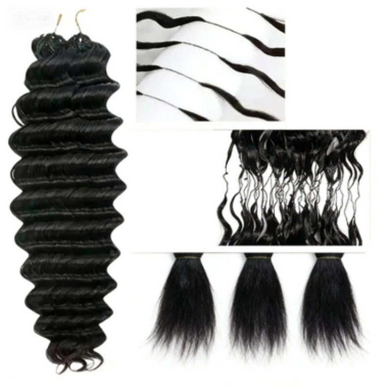 Human Hair Crochet Extensions – Feather Weave Hair Extensions for Natural Styling - Image 2